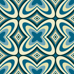 Retro Wallpaper Abstract  Seamless Pattern