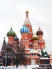 Fototapeta premium St. Basil Cathedral, Red Square, Moscow, Russia.