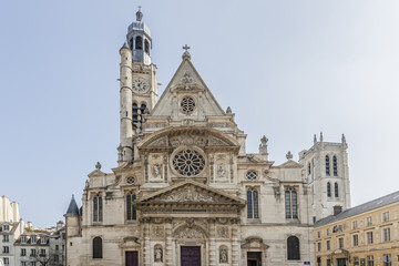 Fototapeta na wymiar Church of Saint-Etienne-du-Mont (1494-1624), Paris, France