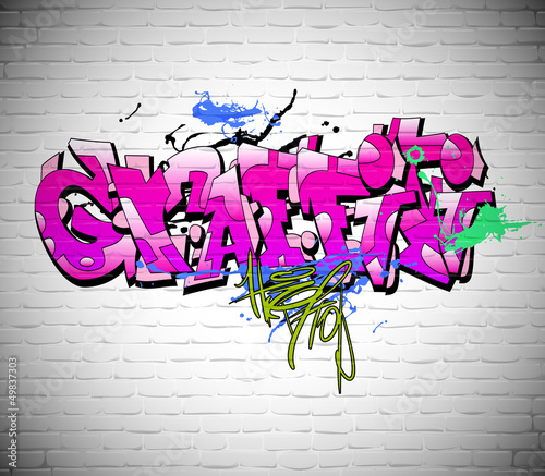 Fototapete Graffiti Wall Background Urban Art Fototapeten Banana Republic