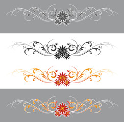 Dekorative Ornamente und Tribal