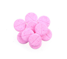 Pink pills background