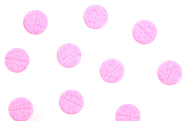 Pink pills background