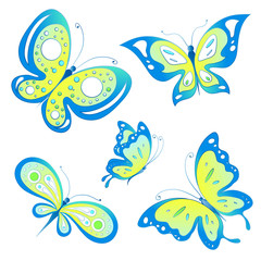 vlinder, vlinders vector