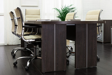 table in a modern office