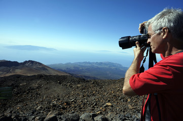 Fernsicht vom Teide bis La Palma, Hiero und La Gomera