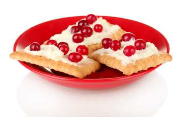 Cookies with cheese and cranberry