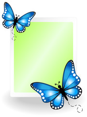 Panneau d& 39 affichage papillon