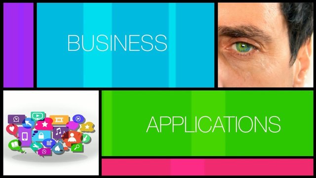 Business applications b2b pro software program animation video