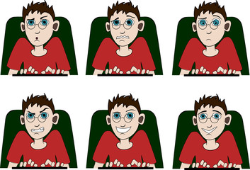 A man with a computer