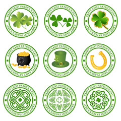 collection of vector st. patrick's logos