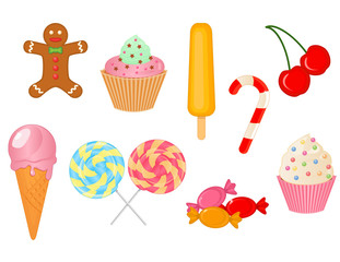 vector collection of sweets