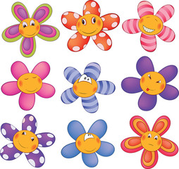 Obraz premium Cheerful small asterisks cartoon
