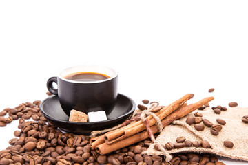 Cup of coffee. Coffee break concept.