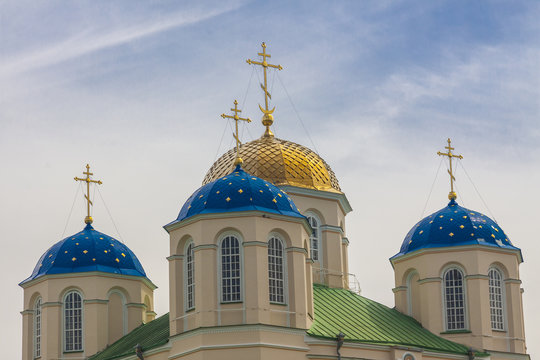 Top of monastery in Ostroh - Ukraine.