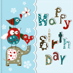 Template greeting card, vector