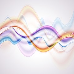 Colourful waves vector background