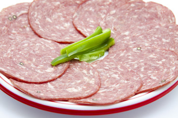 Salami mit Paprika