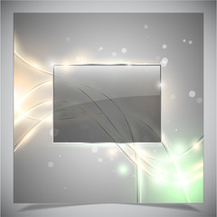 Glass Glossy Frame. Abstract Background