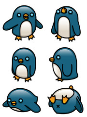 Cartoon Penguin Set