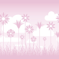 Soft Pink Flower Background