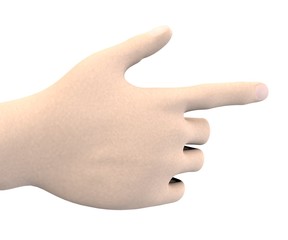 human hand - point