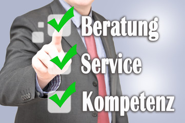 Beratung Service Kompetenz