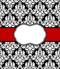 Seamless background with elegant frame