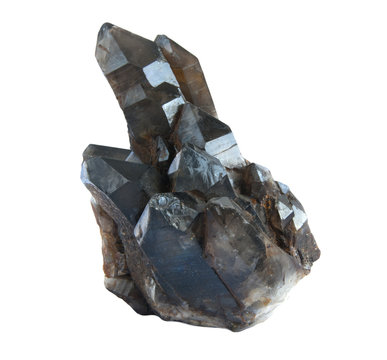 Crystals of black  quartz