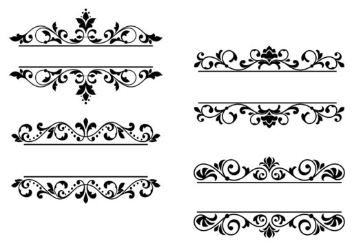 Floral headers and borders