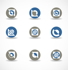 Set of elements for design