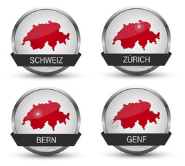 Vector Icons *** Städte Schweiz