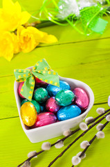 Bunte Schokoladeneier