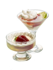 Dessert with strawberry