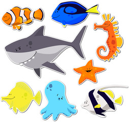 Obraz premium poissons exotiques