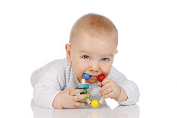 Baby mit Beissring - Baby with toy