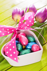 Bunte Schokoladeneier