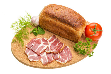 Bacon with vegetables