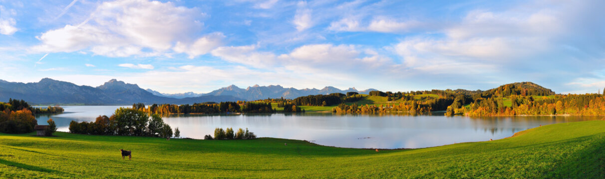 Panorama Allg&auml;u Forgensee