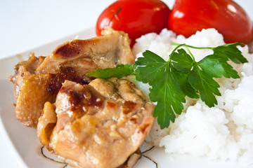 rice with chicken and tomatoes