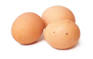 eggs on a white background