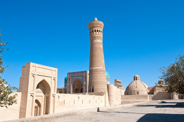 The Kalyan Minaret. Panorama of old Bukhara, Uzbekistan.