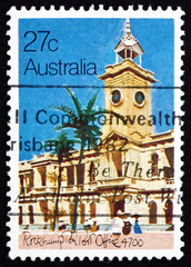 Postage stamp Australia 1982 Rockhampton Post Office, 1892