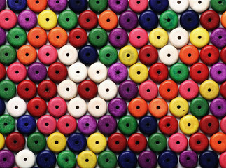 Fototapeta na wymiar beads multicolored