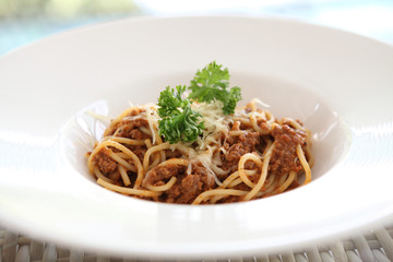 spaghetti beef bolognese
