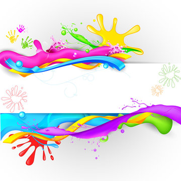 Colorful Splash in Holi Wallpaper
