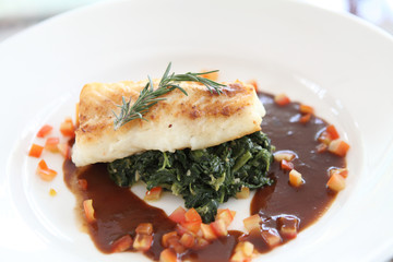 steack fish ,Fillet of snow fish