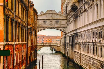 Foto auf Acrylglas Seufzerbrücke Seufzerbrücke in Venedig, Italien
