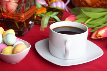 Easter sweets and coffee - Ostersüßes und Kaffee