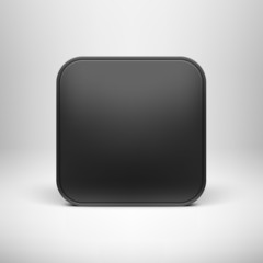 Technology Black Blank App Icon Template